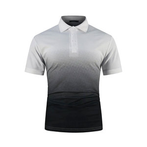 Golf à manches courtes pour hommes de haute qualité pour polos tissu tricoté à motif solide 220 grammes de poids Service OEM - Product Image 1