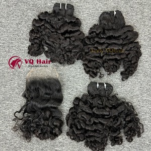 Productos de Venta caliente 2024 HD Encaje Birmano rizado Doble dibujado Raw Virgin Extensiones de cabello humano de un donante - Product Image 2