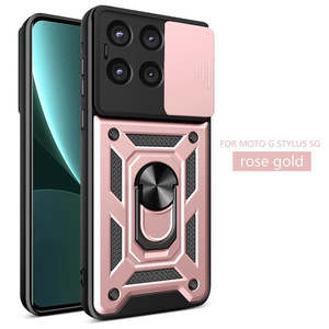 Soporte de Anillo Magnético Resistente con Cubierta Deslizante para Cámara para Moto G Stylus 5G 2025 y Moto G Stylus 5G 2026 - Product Image 1