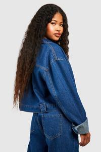 Veste en jean courte pour femme, prix de gros, tricotée, respirante, dernier style, couleurs et tailles personnalisables, haute qualité - Product Image 5