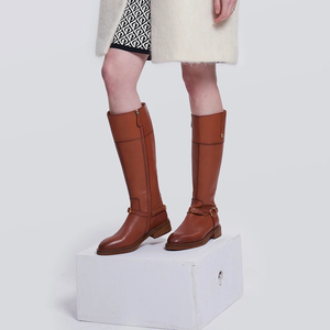 Nouvelles bottes d'équitation en cuir personnalisées avec logo, de bonne qualité, respirantes, bottes d'équitation en cuir pour hommes - Product Image 4