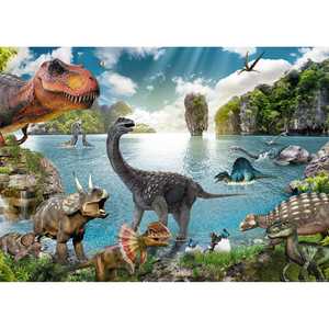 Ensemble d'affiches murales XXL sur le thème des dinosaures modernes, comprenant une affiche XXL et une affiche à colorier - Product Image 4