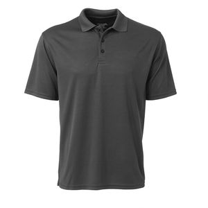 Manga corta para golf de rendimiento para hombre que absorbe la humedad para Polo patrón sólido disponible en etiqueta privada grande y alta - Product Image 3