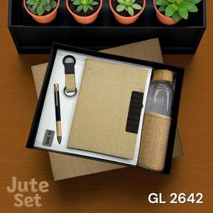 Bamboo Look Wood <b>Notebook</b> Bamboo Wood A5 <b>Notebook</b> with Water Bottle Keychain <b>Pen</b> Card Holder Personalised Logo - Product Image 2