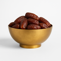 Bol en argent de qualité supérieure pour les dates Eid Ramadan cadeau affichage de fruits sains nouvelle saison dates douces exportation en vrac plateau-cadeau de qualité