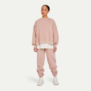 Nouvelle arrivée personnalisé polaire col rond surdimensionné femmes bouffant imprimé sweat goutte épaule ras du cou coton sweat pour les femmes - Product Image 6