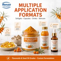 Extrait d'argousier en poudre et huile de graines, flavonoïdes, oméga-7, antioxydant, extrait végétal pour compléments alimentaires et soins de la peau