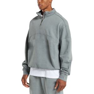 Vente en gros 100% sweats délavés à l'acide sweats à capuche personnalisés sweat-shirt à demi-fermeture éclair unisexe sweats à capuche en molleton de coton lourd 2025 - Product Image 4