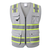 Chaleco de Seguridad Reflectante de Alta Visibilidad, Ignífugo, Antiestático, Transpirable, de Secado Rápido, Ligero, 100% Poliéster, Ropa de Trabajo