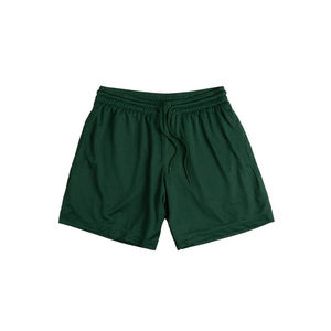 Pantalones cortos de verano de algodón verde para hombre, cómodos pantalones cortos de cintura elástica, transpirables y ligeros, diseño de malla, estilo informal, venta en línea - Product Image 3