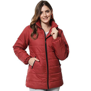 Doudoune longue pour femme coupe-vent respirant personnalisé en gros veste pour femme couleurs options personnalisées disponibles - Product Image 1