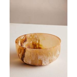 Cuenco de resina antiguo hecho a mano, diseño Chapado en Color verde de una sola pieza, respetuoso con el medio ambiente, personalizado para hoteles, restaurantes, cena - Product Image 6