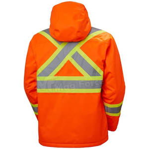 Veste de sécurité réfléchissante haute visibilité sur mesure sur chantier de construction - Product Image 2