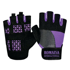 Los mejores guantes de entrenamiento de medio dedo para levantamiento de pesas soporte de muñeca ejercicio pesado culturismo gimnasio entrenamiento Fitness deportes - Product Image 1