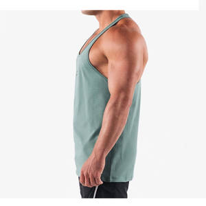 Camiseta sin Mangas de Punto para Hombre, Talla Grande, Informal, Lisa, Diseño Personalizado, Secado Rápido, Transpirable, Ropa de Gimnasio, Mejor Precio - Product Image 2