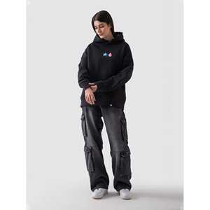 Sudadera con Capucha Oversize para Mujer Hunter X Hunter, Tejida y Transpirable con Diseño de Cremallera, Estilo Hip Hop, Patrón Corto de Otoño - Product Image 1