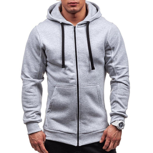 Sweat à capuche zippé respirant 300 + tissu Gsm 100% coton pour l'hiver Logo personnalisé et couleurs grandes tailles - Product Image 1