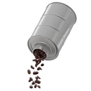 Mini Barile 80/125 argento 500 ml con tappo a vite - Product Image 1