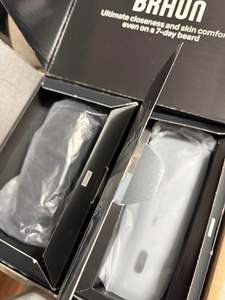 เครื่องโกนหนวดแบบฟอยล์ทั้งเปียกและแห้งแบบชาร์จไฟได้3ชุดพร้อมทริมเมอร์สีฟ้า/ดำมีดโกน4ชิ้นสำหรับผู้ชาย - Product Image 4