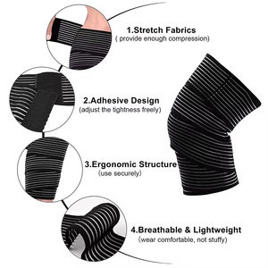 Gym Fitness Genouillères Léger Néoprène Compression Équipement d'Entraînement Respirant Genouillères pour - Product Image 2