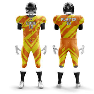 Factory Rate Custom Logo American <b>Football</b> Jersey Set Breathable Breathable Uniforms for Boys Plus Size Short Low <b>Price</b> OEM - Product Image 1