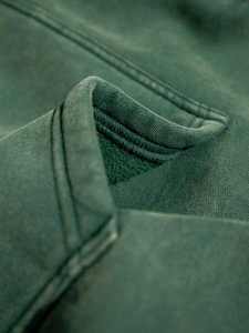 Sudadera con capucha lavada con ácido de gran tamaño lavada vintage de algodón 100% de alta calidad personalizada al por mayor para hombre con capucha en blanco con patrón sólido 2026 - Product Image 5