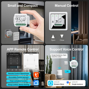 Fabricante Chino, Módulo de Cortina Inteligente Tuya con Wi-Fi de 2 Canales, Sin RF, Control por Aplicación y Voz, para Motor de Persiana Enrollable PST-C02 - Product Image 3