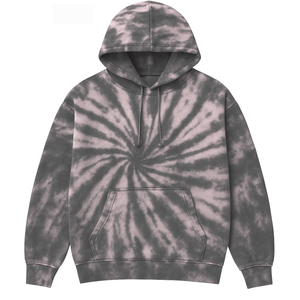 เสื้อสเวตเตอร์แบบสวมหัวมีฮู้ดย้อมสีโอเวอร์ไซส์ผ้าคอตตอนสีสดใสเสื้อผ้าลำลองสำหรับทุกเพศ - Product Image 6