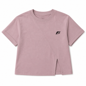 T-shirt en coton pour femme, col rond, uni, doux, respirant, manches courtes, décontracté, tendance, personnalisable avec logo, vente en gros, chemise pour femme - Product Image 3