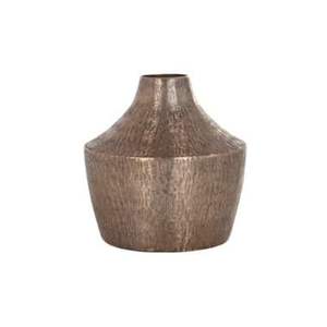 Vase à fleurs élégant en aluminium avec corps artisanal et finition argentée pour une décoration intemporelle dans les salles à manger ou les salons - Product Image 3