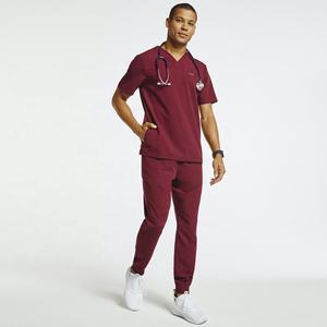 Ensemble de costume médical à manches courtes durable pour hommes, vente en gros d'uniformes de médecin et d'infirmière unisexes de grande taille, avec logo personnalisé - Product Image 2