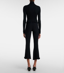 Pantalones de chándal Acampanados para mujer vendedores elegantes de corte ajustado que producen tela duradera con diseño moderno clásico - Product Image 6