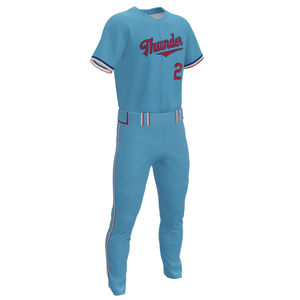 Conjunto de Camiseta de Béisbol Personalizada con Logotipo de Equipo, Sublimada, para Hombre, 100% Poliéster, Secado Rápido, Transpirable, 300 Gramos de Peso de Tela - Product Image 5