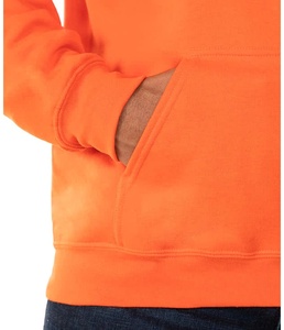 Sweat à capuche tricoté pour homme en mélange Dry Blend, 50% coton 50% polyester, molleton sport non doublé 300g, logo imprimé, cordon de serrage - Product Image 5