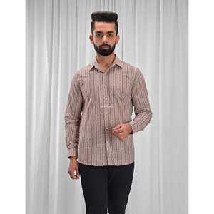 Chemise pour homme, 100% coton, imprimée avec des motifs floraux à pois, décontractée, manches longues, options de tissu popeline Oxford, fabrication ODM/OEM - Product Image 1
