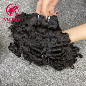 Paquetes de cabello humano vietnamita virgen crudo rizado birmano sin máquina de enredos trama doble todos los colores adecuados - Product Image 4