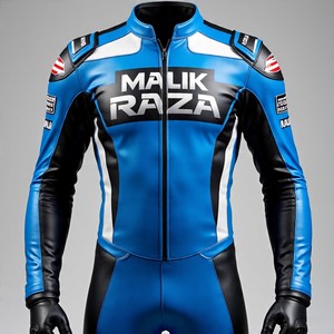 Traje de carreras de motos de cuero perforado, traje de carrera de una pieza con armadura CE, integración de Airbag y diseño listo para pista transpirable - Product Image 5