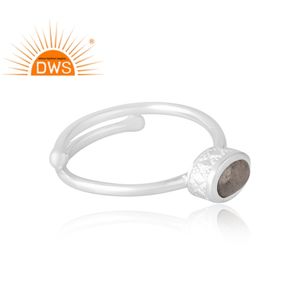 Anillo de plata de ley 925 con labradorita natural, moderno y de alta venta, joyería personalizada para mujer, regalo para ella. - Product Image 4