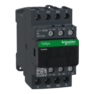 Contattore SCHNEIDER ELECTRIC LC1D098BL TeSys Deca 4P(2NO+2NC) AC-1 <=440V 20A con Bobina a Basso Consumo 24VDC e Morsetto a Vite - Product Image 1