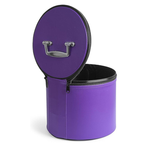 LOCOP PHA Fez Case Imitation Cuir Violet Avec Poignée Solide 2025 Brand New Custom Embroidered Fezz Cap Cases - Product Image 4