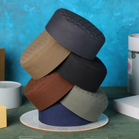 Gorro de Oración Musulmán Elegante, Transpirable y Ecológico para Mezquita, Gorro Kufi para Namaz, Uso en Todas las Estaciones, Tejido Lavable y Fácil de Usar, Gorro para Hombre
