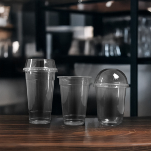 Quang Quan transparente desechable 12oz a 24oz vasos de plástico de pared simple PP para bebidas calientes/frías leche té jugo café - Product Image 6