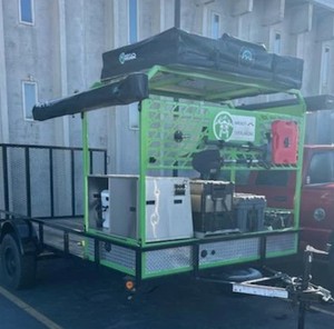 Modern off Road <b>Camping</b> Container Houses with Built-in Power and Prep Space for Outdoor Use - Product Image 1