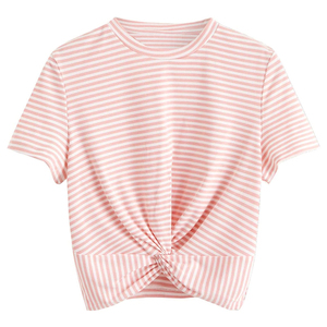 Camisetas cortas informales Tie Dye para mujer, Camiseta corta de gimnasio con cuello redondo personalizada del fabricante para mujer, camiseta informal transpirable suave de secado rápido - Product Image 3