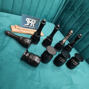 Brocha de Afeitar Profesional para Barbería, Moderna, Hecha a Mano, con Mango de Cuerno de Búfalo, Ecológica, Agarre Premium, Artesanía Natural Personalizada - Product Image 5