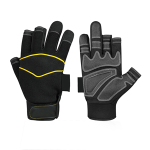 Gants de sécurité tactiques sans doigts pour mécaniciens, respirants, anti-coupures, protection antidérapante, revêtement en nitrile, doublure en Dyneema, résistants aux chocs - Product Image 2