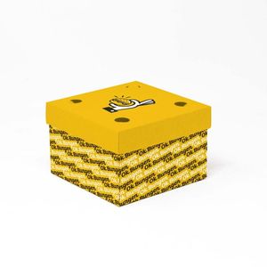 กล่องกระดาษรีไซเคิลสีขาวหรือสีฮาวานา MORAN ขนาด 15x15x10 ซม. แบบมีฝาปิดเคลือบด้าน สำหรับใส่อาหาร  สามารถปรับแต่งได้ - Product Image 2
