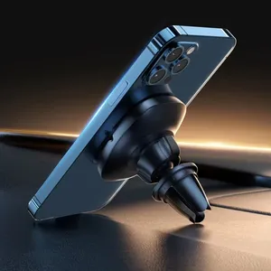 नया सस्ता मजबूत चुंबक 6 * एन 50 ब्रैकेट स्टैंड एयर वेंट माउंट मिनी चुंबकीय स्थिर मोबाइल फोन कार धारक