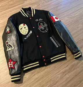 เสื้อแจ็กเก็ตปักลายสำหรับผู้ชายเสื้อกีฬาเบสบอลสไตล์เท่ๆสำหรับมหาวิทยาลัย - Product Image 1