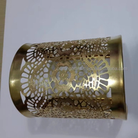 Bijoux de mode pour femmes et filles, faits à la main, en laiton plaqué or, de style traditionnel, en forme d'armure circulaire, pour mariage, avec soie